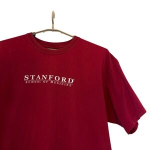 Stanford School of Medicine T Shirt Red MV Sport XXL Mens Vintage Tee READ‎